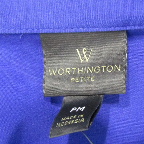 NWT Worthington Petite Verve Violet Pintuck Shirt - Picture 5 of 6